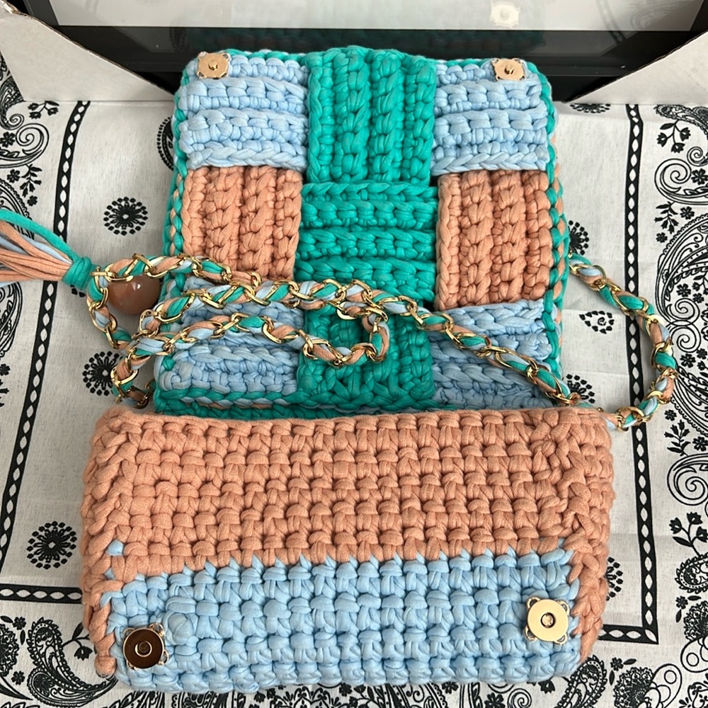 Handcrafted Multi Color Bag Mini Purse - Picture 8 of 17